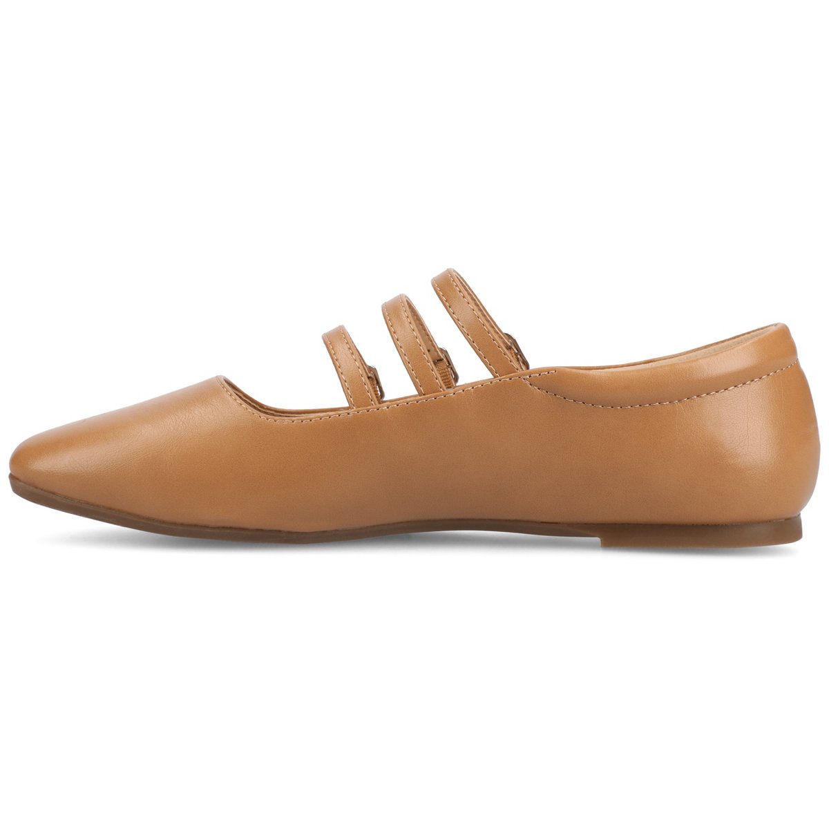 Женские платья Journee Collection Journee Women's Darlin Medium and Wide Width Dress Flats, Tan 7W — фото 2