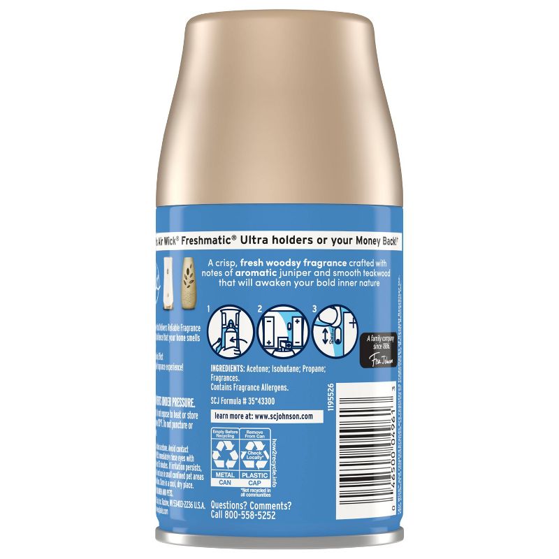 Glade Automatic Spray Air Freshener Refill - Fresh Woodsy - 6.2oz, 4 of 16