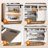 Farmhouse TV Stand for 75 Inch Television, Entertainment Center, Media TV Console Table with Adjustable Shelf - 3 of 4