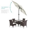Best Choice Products 7.5ft Heavy-Duty Outdoor Market Patio Umbrella w/ Push Button Tilt, Easy Crank - 2 of 4