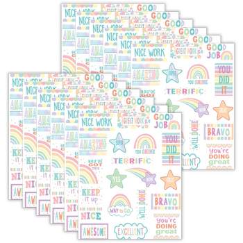 Teacher Created Resources® Pastel Pop Stickers, 120 Per Pack, 12 Packs