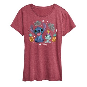 Women's - Lilo and Stitch - Stitch And Scrump Short Sleeve Graphic T-Shirt - 1 of 4