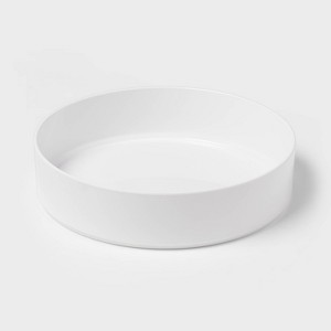 90oz Plastic Stella Serving Bowl White - Threshold™: Round Serveware, Dishwasher & Microwave Safe - 1 of 3