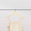 WeThinkStorage 30pk Space saving Premium Hotel Quality Slim Wood Hanger Natural - 2 of 4