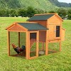 BestMassage Chicken Cage Wooden Chicken Coop Bunny Cage with Waterproof Roof, Nature - 2 of 4