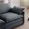 NicBex L-Shaped Corduroy Sectional Sofa,3-seater Couch with Ottoman for Living Room,Apartment,Office - 4 of 4