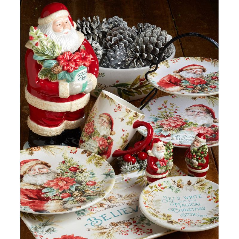 6&#34; 4pk Earthenware Christmas Story Canape Plates - Certified International, 3 of 4