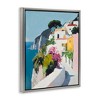 Stupell Industries Italian Coast Walkway Floating Frame Canvas Art - 2 of 4