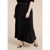 ELOQUII Pleated Maxi Satin Skirt - 3 of 4