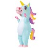 Joyfy Adult Halloween Inflatable Costume Unicorn Inflatable Blow Up Costume for Halloween Dress up Party - 2 of 4