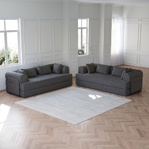 Racxily 78.7-Inch Convertible Sleeper Sofa Bed with Pillow, Chenille Folding Mattress Couch, Folding Sofa Bed, Lounge Couch for Living Room Bedroom - 1 of 4