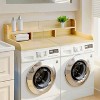 Washer Dryer Countertop, Laundry Countertop Wwith 2-Tier Storage Shelf & Edge Rails, Laundry Over Washing Top Protector for Washer and Dryer - 3 of 4