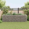 vidaXL Raised Garden Bed Raised Flower Bed Gabion Basket Galvanized Steel - 141.7" x 35.4" x 39.4" - 3 of 4