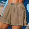 Women's Cotton High-Rise Cover-Up Shorts - Cupshe - 4 of 4