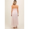 Pinkblush Light Pink Square Neck Shoulder Tie Tulle Maternity Maxi Dress - 4 of 4