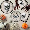 DYLIVeS Halloween Party Plates and Napkins Set, 150 Pcs Skull Bats Tableware for Boys and Adults, Serve 50 - 3 of 4