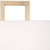 Possini Euro Design Modena Modern Wall Light Sconce French Brass Hardwire 9 1/2" Fixture Faux Silk Shade for Bedroom Reading Living Room Hallway Home - 3 of 4
