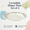 Portmeirion Sophie Conran Lavandula 11" Dinner Plate, Set of 4, Lavender Floral Pattern in Soft Purple-Green - Porcelain Plates - 2 of 4