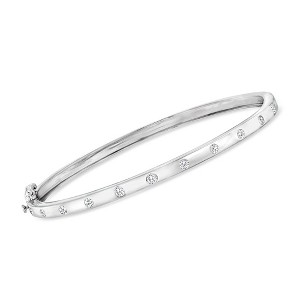 Pure Collection by Ross-Simons 0.50 ct. t.w. Diamond Bangle Bracelet in Sterling Silver - 1 of 4