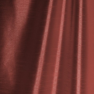 Rouge Faux Silk Blackout Pleated Window Curtain Panel