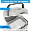 35 Quart (33 L) Cooler & Warmer, Portable Car Refrigerator With Automatic Locking Handle, Car Cooler for Vehicle & Trucks,  Plug In Coolers, Blue - 4 of 4