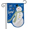 Briarwood Lane Burlap Garden Flag 12x18 For Outdoor Let It Snow Snowman Applique Winter For Winter Garden Flag Flags For Outside - 2 of 4