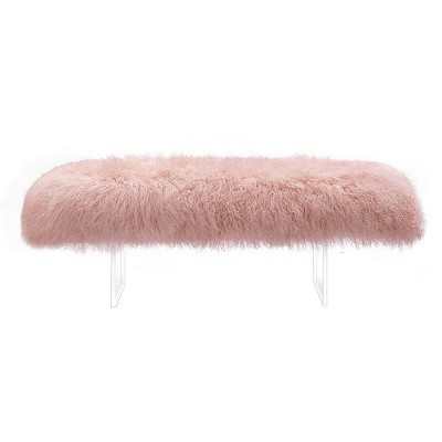 Lilliana Sheepskin Bench  - Safavieh