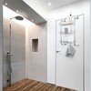 Juvale Metal Over The Door Hanging Organizer Rack for Pantry Bathroom Kitchen Cabinet with 3 Storage Baskets & Hooks, Up to 1.57" Thick - 3 of 4