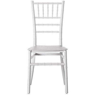 Modern White Stackable Chiavari Plastic Side Chair