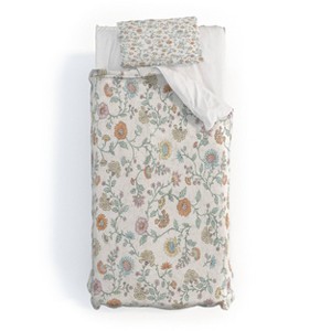 Deny Designs 2pc Twin/Twin XL Schatzi Brown Jaipur Faded Pastels Duvet and Sham Set - 1 of 4