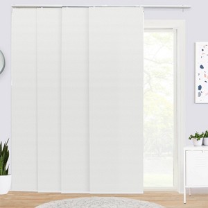 86"x96" Chicology Room Darkening Panel Track 1% Solar Blind White - 1 of 4