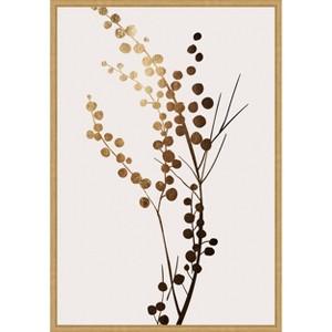 Amanti Art Beige Branch 1 by Eins Kubistika Canvas Wall Art Print Framed - 1 of 4