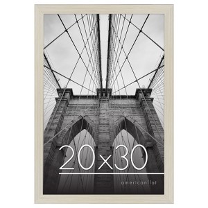 Americanflat 20x30 Poster Frame in Light Wood with Polished Plexiglass - Horizontal and Vertical Formats with Included Hanging Hardware - 1 of 4