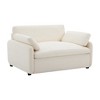 Merax Oversized Chenille Single Sofa Chair with Deep Seat and Throw Pillows - 2 of 4