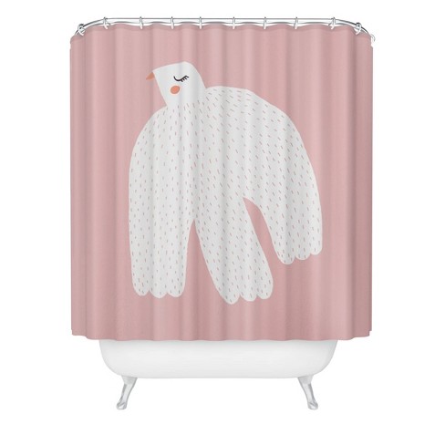 Deny Designs Alice Rebecca Potter White Dove Shower Curtain - image 1 of 3