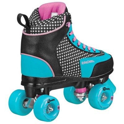 Roller Skates for Women Size 8 Quad blades Derby Pink Blue Heart 