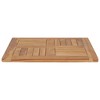 vidaXL Table Top Solid Teak Wood 23.6"x23.6"x1" - 3 of 4