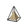 Cheung's Isaben Metal Bronze and Black Pyramid Décor - 2 of 4