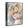 Stupell Industries Floral Portrait of Girl, 11" x 14" - 3 of 4