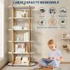 coucheta 71 Inch Tall Freestanding Book Shelf With Metal Frame, 6-Tier Industrial Wooden Large Open Bookcase, for Bedroom, Living Room, Home Office - 4 of 4