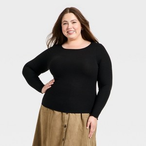 Women's Long Sleeve Blouse - Universal Thread™ - 1 of 3