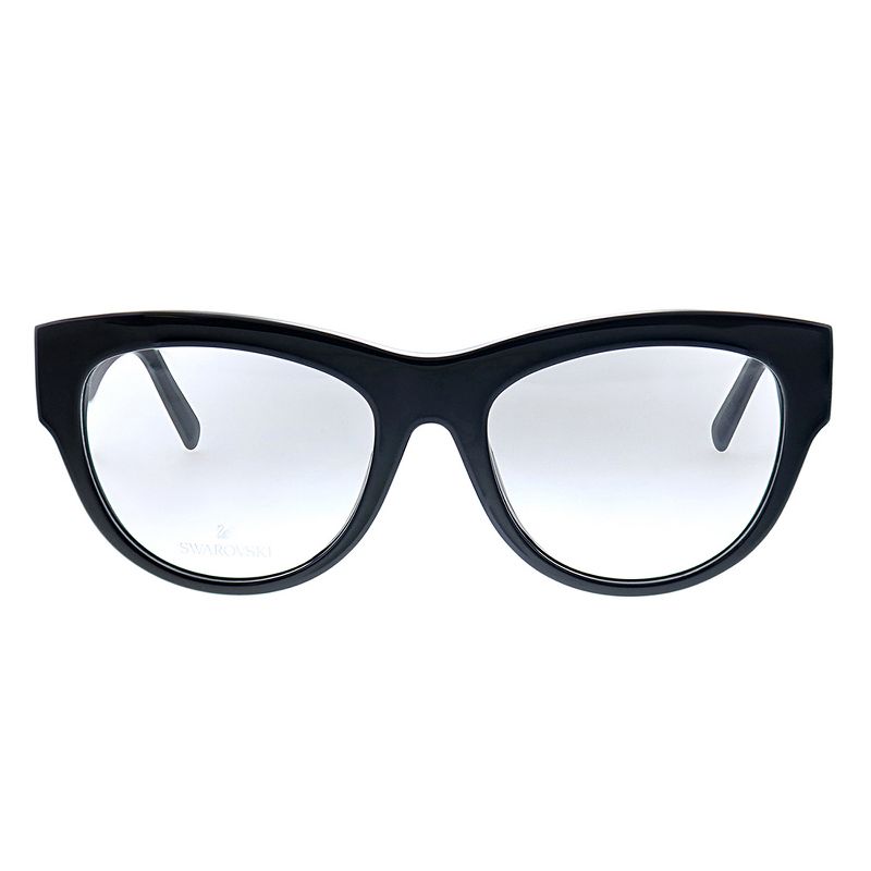 Swarovski  001 Womens Cat-eye Eyeglasses Shiny Black 53mm, 2 of 4