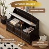 Lyngins Storage Bench with Cushion,Entryway Bench with Safe Soft-Close Devices,Shoe Bench with Hidden Storage for Living Room,Hallway,Entryway - 2 of 4