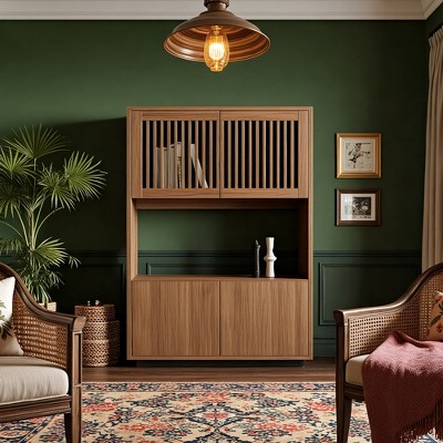 Luck Live 33.46 in Medieval Modern Storage Cabinet