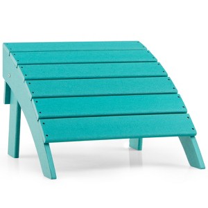 Tangkula HDPE Adirondack Folding Ottoman Outdoor Footstool All-Weather Footrest - 1 of 4