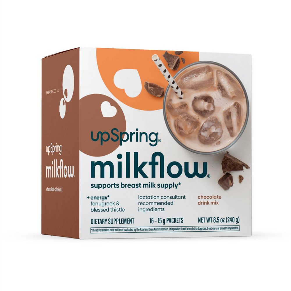Photos - Vitamins & Minerals Milkflow Breastfeeding Supplement Kit with Energy - Chocolate - 8.5oz/16ct