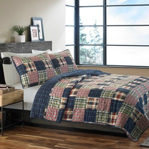 Eddie Bauer Madrona Quilt Set Blue - 1 of 4