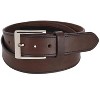 CTM Men's Leather Money Belt with Interior Zipper - 4 of 4