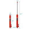 Hydraulic Long Ram Jack for Garage Shop Cranes with Single Piston Pump Clevis Base 8 Tons/16000 Lbs Capacity Manual Cherry Picker red - 2 of 4