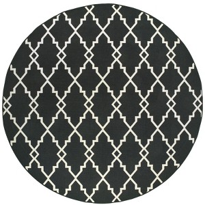 Oriental Weavers Marina 7763K Black/ Ivory Indoor/Outdoor Area Rug - 7'10" Round - 1 of 4